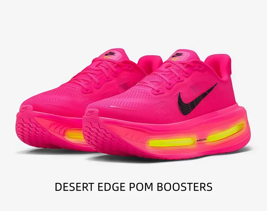 Bold Monochrome Athletic Sneakers in Electric Pink with Contrast Black Accent & Gradient Heel Unit – All-Day Comfort for Daily Walks, Weekend Trips & Light Training