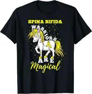 Spina Bifida Warriors Are Magical Spina Bifida Awareness T-Shirt - Gabrielcru Shop 65B09MBBM111
