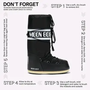 Moon Boot Icon Nylon Insulated Slip On Unisex Snow Boots