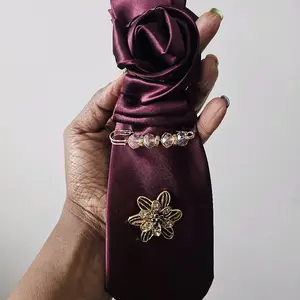 The Velvet Rose Luxe Tie