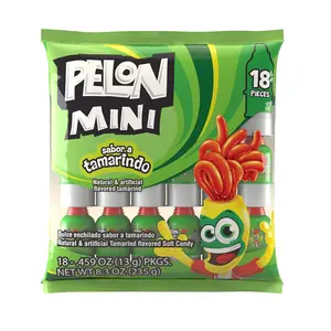 Pelon Pelo Rico Mini Tamarind Candy, 0.45 oz, 18 Count (Pack of 1)