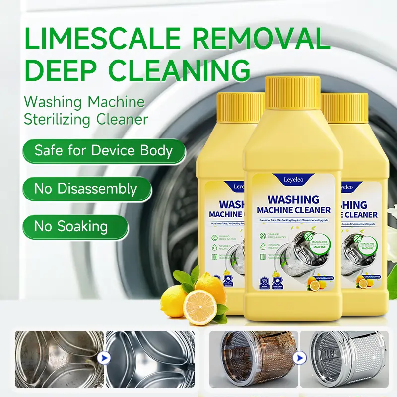 Washing Machine Deep Cleaner, Inside Washer Interior Care Solution, All-Purpose Tub Cleaner for Eliminating Stubborn Grime, Mold & Musty Odors, Safe for All Laundry Machines