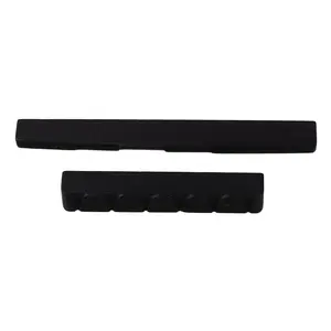 Classical guitar ebony top nut (52x6x9mm) + bottom nut (80x3x9/8mm)