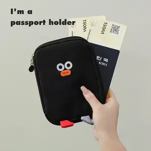 New 1pc Multi-Layer Travel Passport Holder Card Case Cash Ticket Storage Bag, Durable & Organized Design, Ideal for Travellers, Travel Document Holder