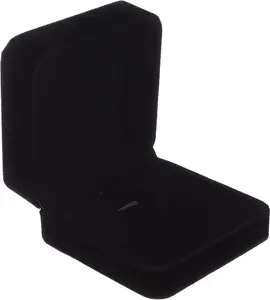 Necklace Pendant Gift Box Jewelry Box (Black Color) Organiser Plastic Velvet Insert Pack
