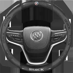 Leather Car Steering Wheel Cover for Buick Regal Encore Insignia B Envision 2 Lacrosse Enclave 2011, Durable Leather Material, Perfect Fit