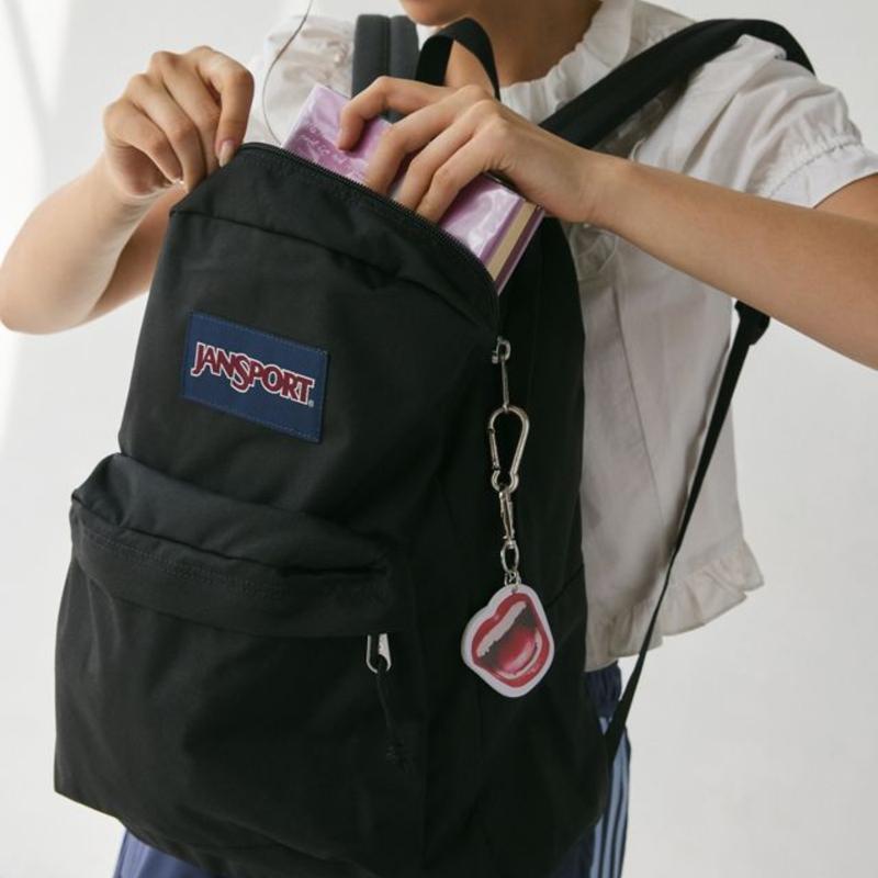 JanSport One Backpacks - Durable, Lightweight Bookbag with 1 Main Compartment, Front Utility Pocket with Built-in Organizer - Premium Backpack, Black