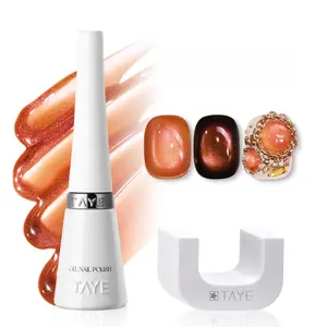 TAYE Magnetic Cat Eye Nail Polish Set Essential for Beginners One-Step Magnetic Nails Polish Salon Grade High-Density Glitter Cat Eye Gel Polish Vibrant, Shimmering Colors The Perfect Gift for Women Ideal Choice for At-Home Manicures