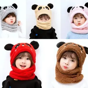 Chinese Panda Style Winter Head & Neck Set – Warm, Cold-Proof Cozy Accessory for Outdoor Wear in Autumn & Winter