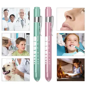 Pencil Light Pupil Pen Light, Doctor'S Observation Light, Oral Light, LED Pen Clip Light, Household Mini Flashlight, White Yellow Light Flashlight