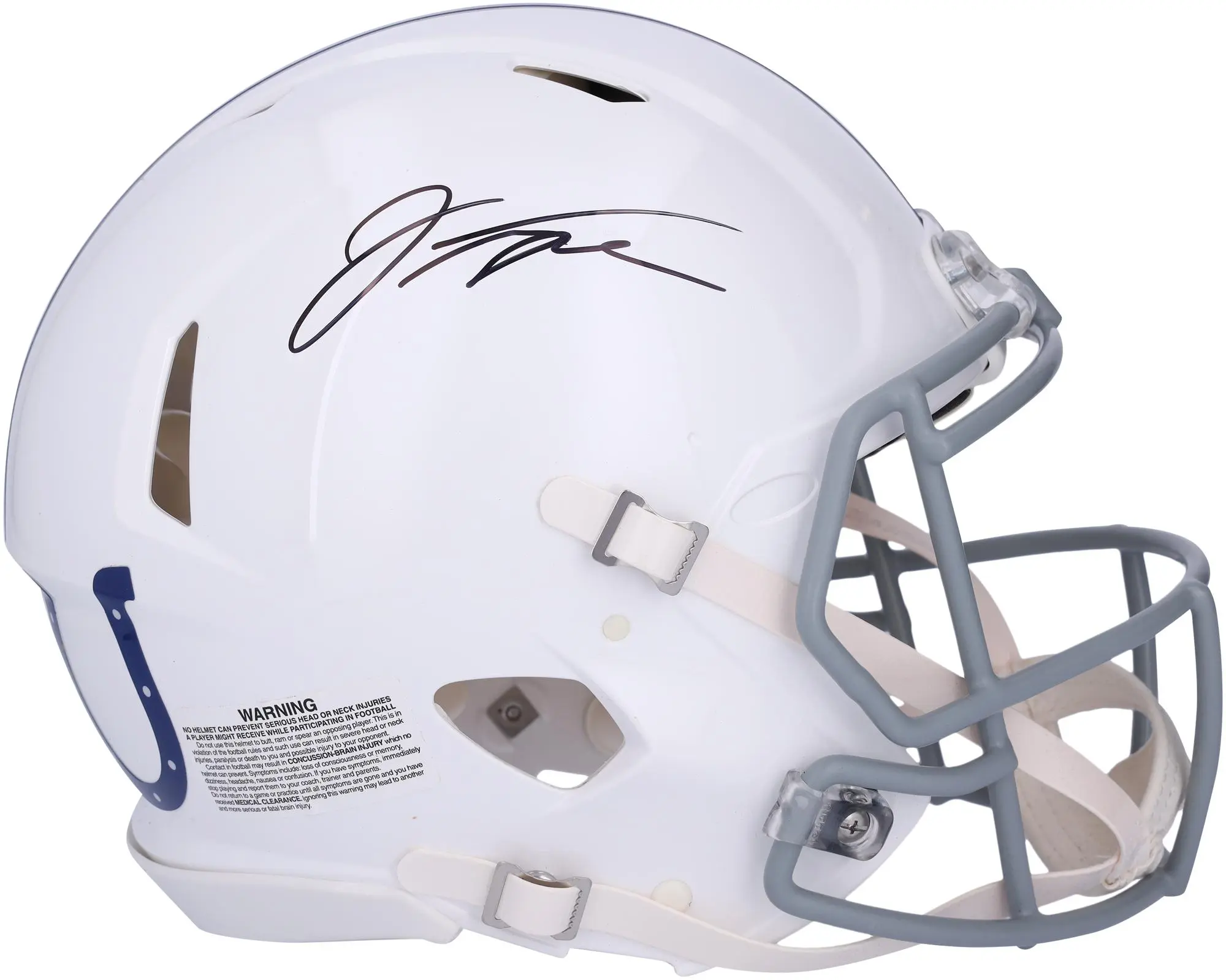 Jonathan Taylor Indianapolis Colts Autographed 2021 Throwback Speed Authentic Helmet - Fanatics Authentic Certified