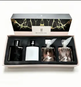 MYSTICAL Luxury Fragrance Gift Set|Floral& Fruity & Woody | lasting fresh light fragrance|Thanks giving Christmas Valentine's Day Gift ，Valentine's Day gift Set -30ml*4|Women's Perfumes, Men's Perfumes|mini Perfume|  for daily life, dating |Unique Charm