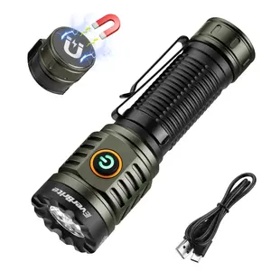 #fathersdaygift EverBrite 2000LM Rechargeable LED Flashlight, Super Bright Pocket EDC Flashlight with Magnetic Base, 6 Modes & Memory Function, Waterproof Aluminum Flash Light for Camping, Emergency, Power Outage