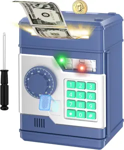 Piggy Bank for Kids - Electronic Money Saving Box w/Code- ATM Safe - Toy Coin Bank - Christmas Boys Toys for Age 3, 4, 5, 6, 7, 8, 9 - Birthday Gifts for 8, 9, 10, 11, 12 Year Old Boy and Girl