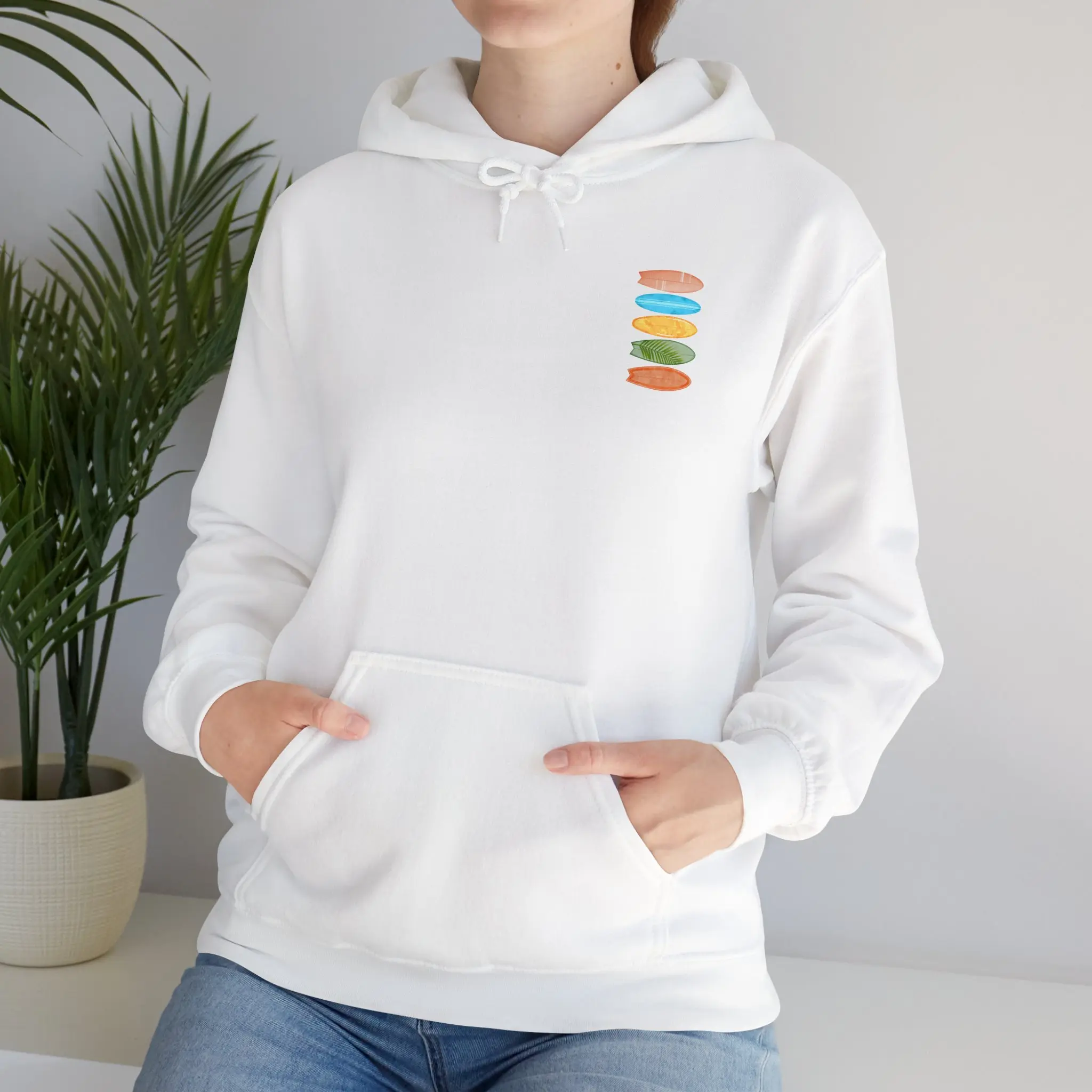 Surfboard Unisex Heavy Blend Hooded Sweatshirt
