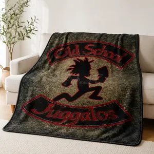 Insane Clown Posse ICP Juggalo Faygo Flannel Blanket Soft Cozy Lightweight Throw With Wild Carnival Band Style For Bed Sofa Office Naps And Music Room Decor No More Plain Blankets Without Attitude