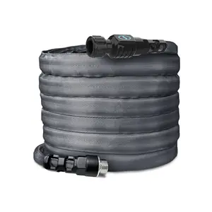 【SummerVibes】Aqua Joe Kink + Twist-Resistant Weather-Resistant FiberJacket Garden Hose | 50-Foot | 5/8-Inch Diameter