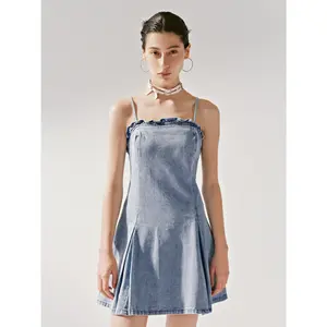 URBAN REVIVO 2026 WomensWear Denim Mini Dresses