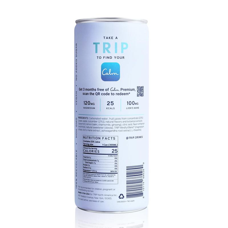 TRIP Variety Pack - Premium Light Botanical Spritzes with Magnesium, Ashwagandha, Lion's Mane & L-Theanine - Low Calorie & Vegan - 12 Oz, Mindful Blends 12 Pack