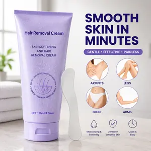 Hair Removal Cream for Women & Men – Face & Body – Smooth Skin in 5-10 Minutes – 2-Pack Most Popular – Fast Shipping