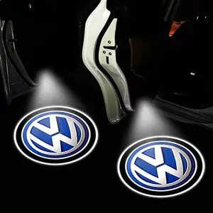 Volkswagen Car Welcome Light Projection Door Lamp, LED Car Door Light, Wireless Logo Projector, Car Interior Atmosphere Light, Led Ambient Light