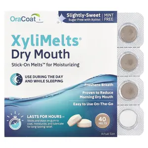 OraCoat XyliMelts® Dry Mouth, Slightly-Sweet, 40 Melts
