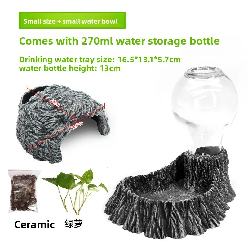 Small hideaway cave + small drinking bowl (comes w