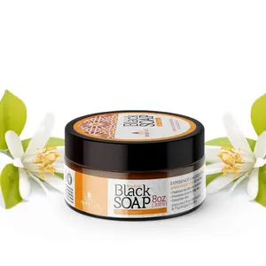Moroccan Black Soap with Blossom 8oz