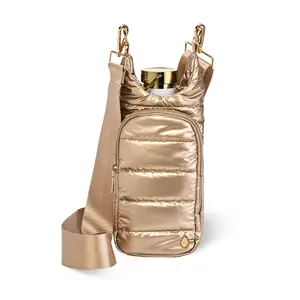 Gold Shiny HydroBag® with Solid Matching Strap
