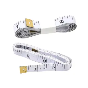 2-Pack Flexible  Tape Measure with  Scale for Sewing & , Soft Vinyl Ruler with Centimeter  Reverse Side 60-inch (White)