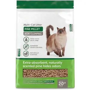 by Petco Pine Pellet Non-Clumping  Litter 20 lbs.