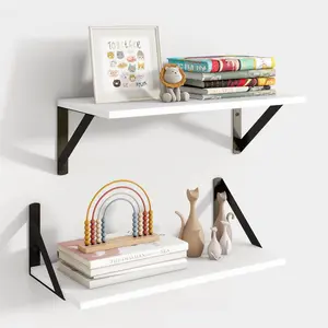 Ikea Floating Shelves For Wall,8'' Deep Wall Shelves for Bookshelf Living Room Bedroom Home Office Bathroom Decor Gift