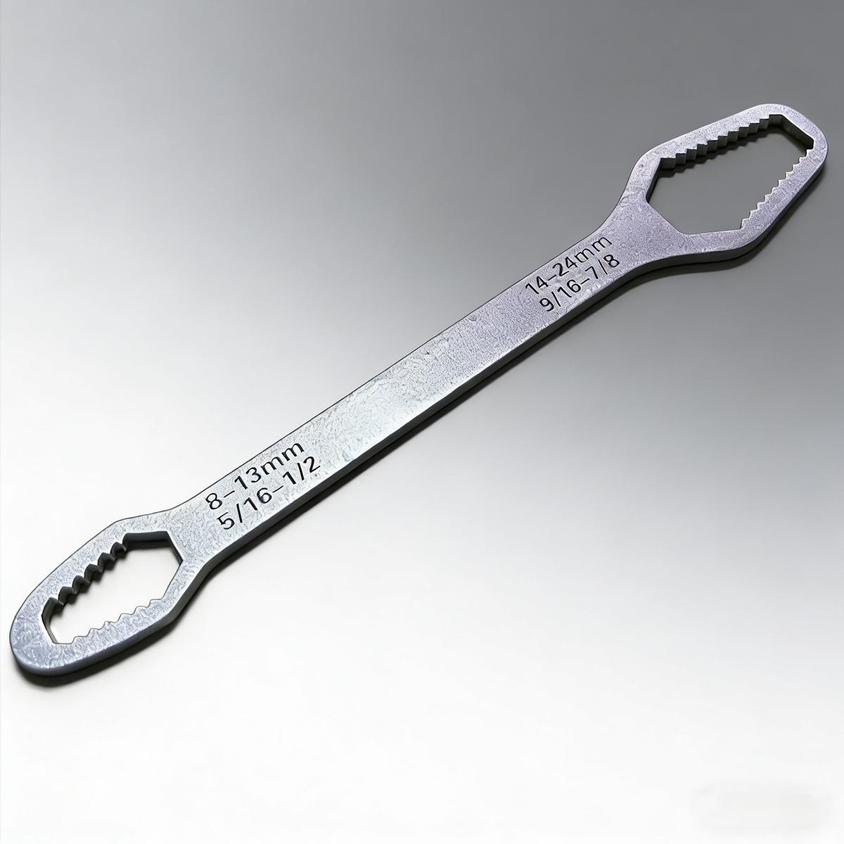 Universal Wrench Double Head Self Tightening Wrench, 8mm-24mm Self Tightening Universal Wrench Repair Tools, Adjustable Wrench Board Double Head Wrench for Various Situational