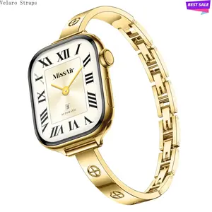 2026 New 316L Stainless Steel Slim Crosslet Bracelet Band - Women's Love Series Adjustable Wearable Tech Accessories Metal Watch Strap for 38-49mm Smart Watches