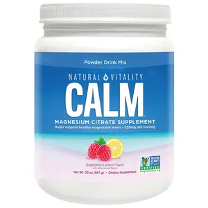 Natural_Vitality_Calm Magnesium Citrate Powder, 20 Ounces Healthcare Supplement Edible Fitness
