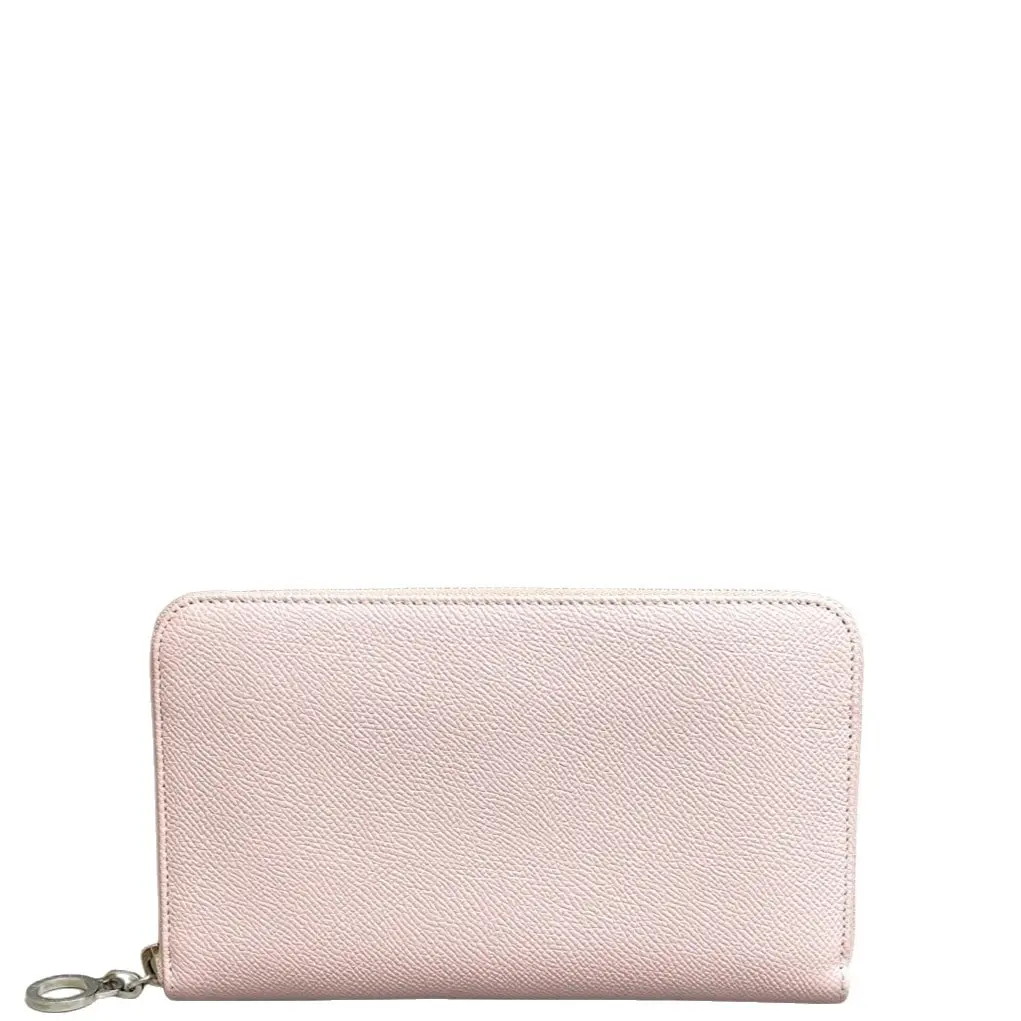 Pre-owned Bvlgari Leather Small leather goods Continental Wallet Calfskin Pink (kc100526b1r) [Shanghai]
