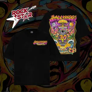 [ Rock Star ] Ballyhoo 30 Years Graphic Tee, Reggae Rock Band Shirt, Beach Rock Streetwear, Vintage Summer Music T-Shirt
