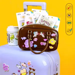 Cute Puffy 3D Foam Indie Art Stickers Pack – Soft Raised Cartoon Designs for Laptop, Phone Case, Journal & Desk Decor