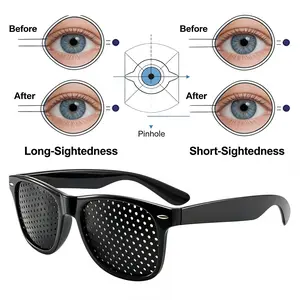 Pinhole Vision Correction Glasses for Men and Women - Clear Vision Guaranteed Modern Bifocals Eyeglass Sunglasses