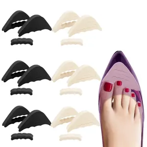 6 Pairs Women's Shoe Toe Pads, Travel-Friendly Foot Reducer, Adjustable Toe Cushion, Non-Slip Comfort for High Heels
