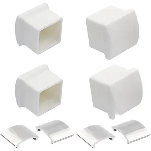 AC36-2 Ladder Stabilizer Replacement Rubber End Caps Fits for Werner Extension Ladder Accessories, Ladder Standoff/Stabilizer AC78 & AC76, Ladder Leveler Pads for Werner Ladder Bumpers - 4 Pair