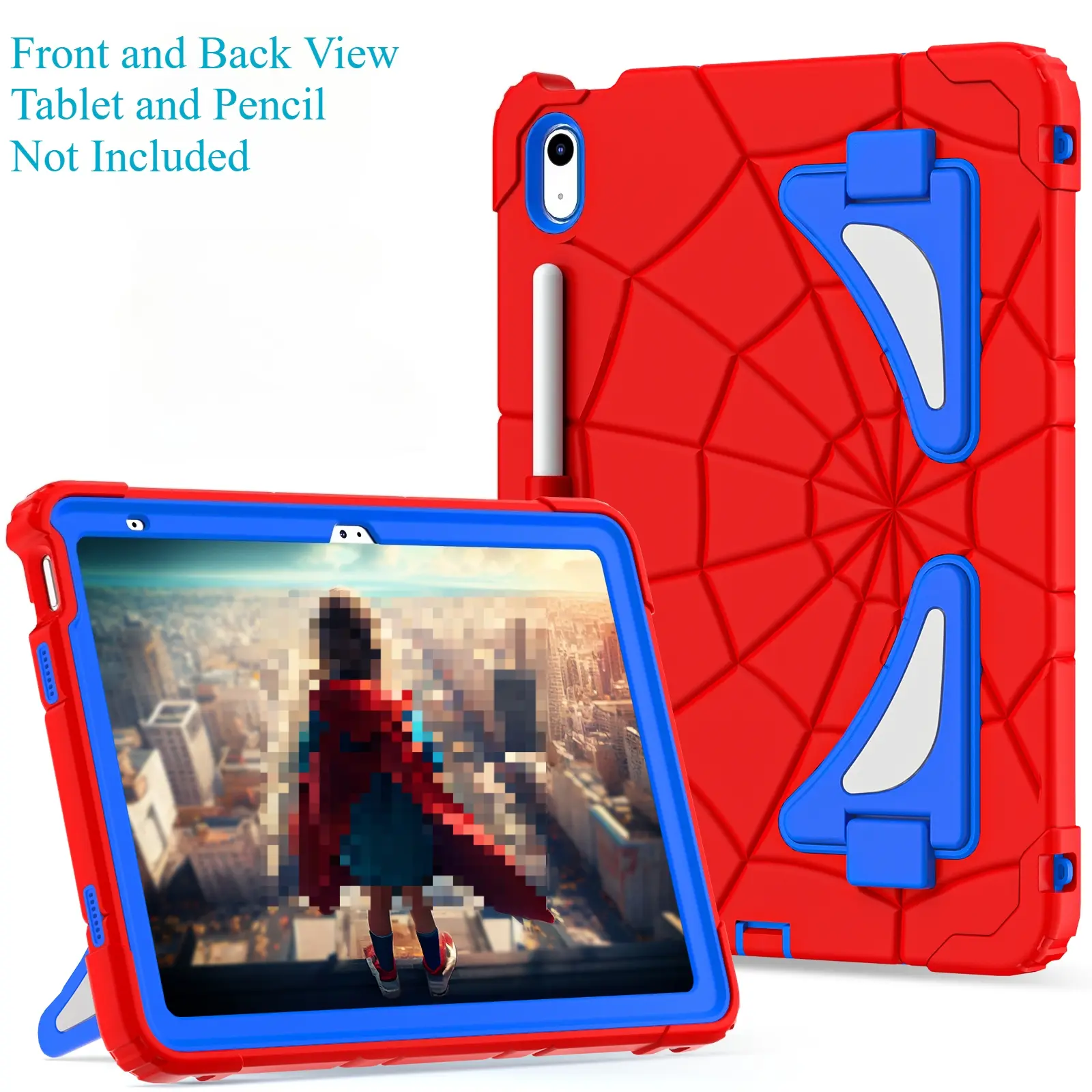 For IPad 12th/11th/10th Gen 11 Inch (2026/2025/2022) - Kids Shockproof Case with Pencil Holder, Children Friendly Tablet Protective Cover Tablet Casing Tablet Covers