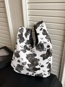 Elegant Zebra Print Handbag, Large Capacity Fashionable Shoulder Bag, Stylish Simple Design, High-Quality Material, Perfect for Daily Use