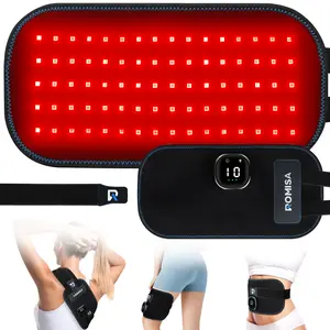 Red Light Therapy for Body, Cord-Free Controller, 5 Modes 15"x7.1" Infrared Light Pad with 3-in-1 LED Bead 660nm & 850nm for Back Waist Shoulder Knee Leg Muscle 3000mAh