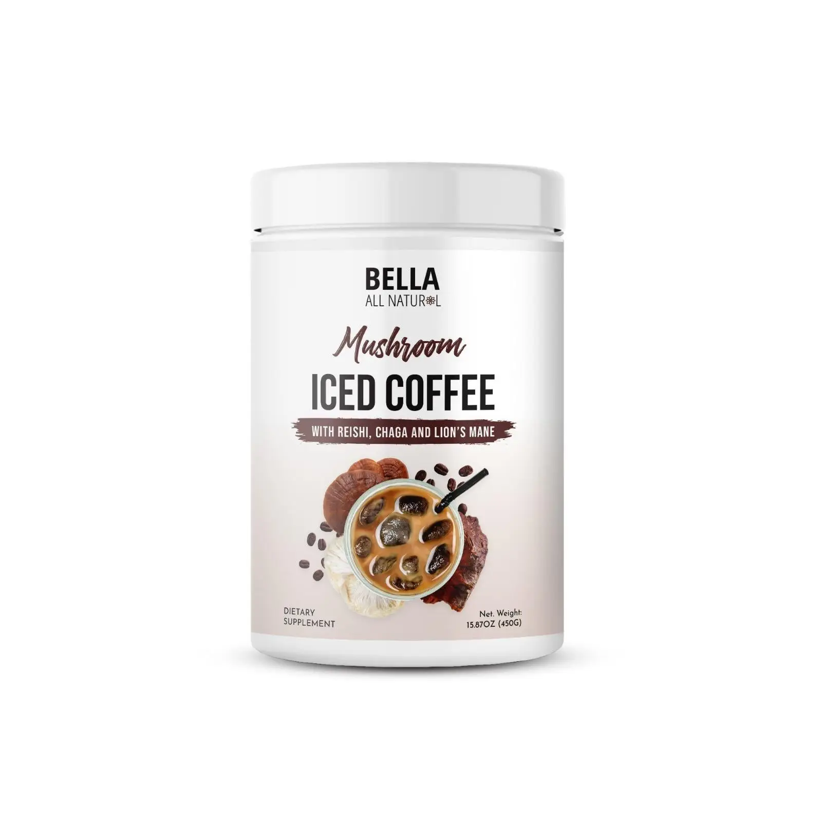 Bella All Natural Mushroom Iced Coffee - 450g