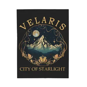 Velaris City ACOTAR Blanket Velaris Court Of Dreams Blanket The Night Court Blanket SJM Merch City of Starlight Blanket Velaris Blanket