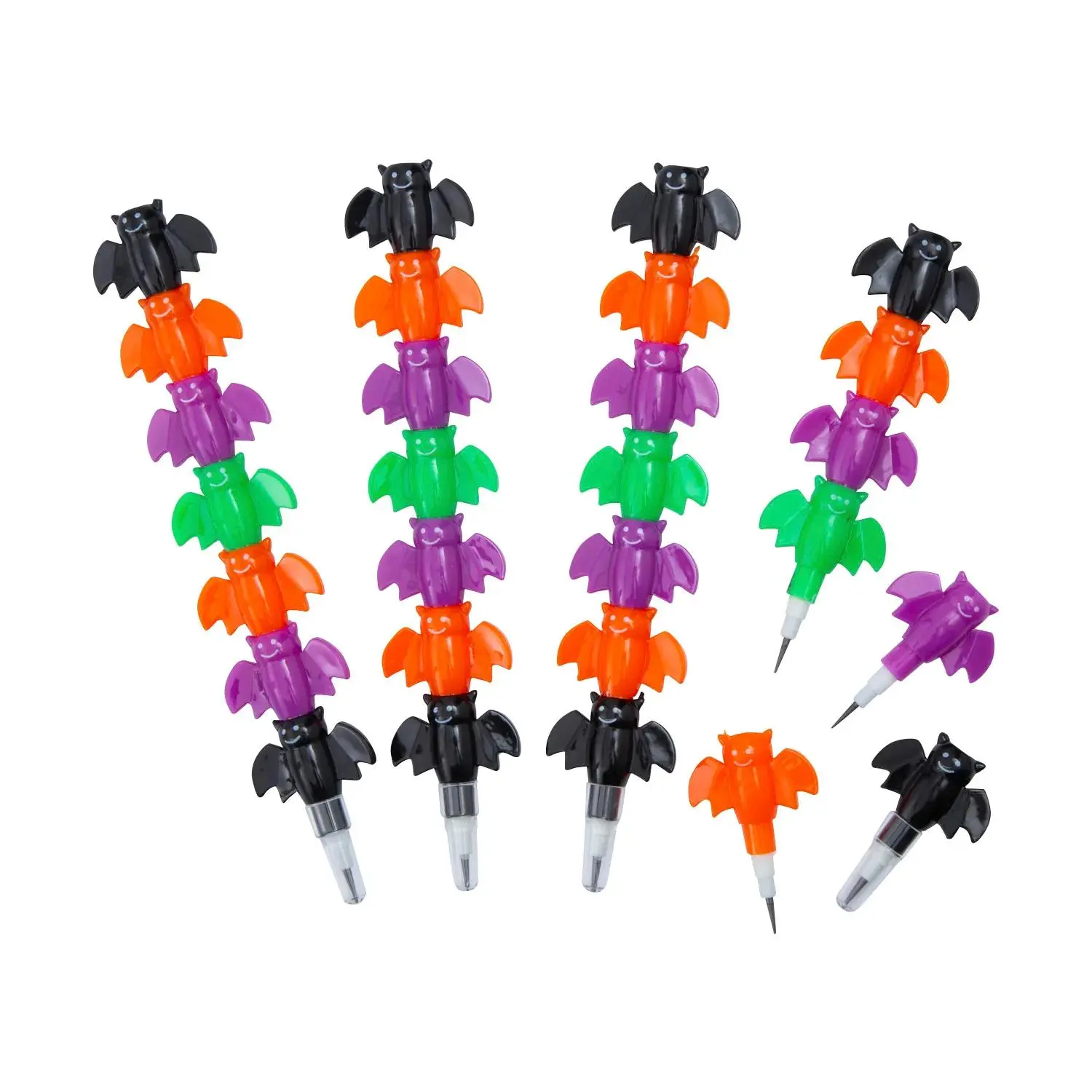 Fun Express Bat Stacking Point Pencils - 12 Pc.
