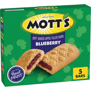 Soft Baked Fruit Bars 5 Ct 6.55oz – Blueberry Flavor with Real Fruit Filling – Soft & Chewy Snack Bars for Breakfast, Lunchboxes & On-the-Go