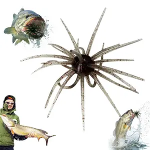 10cm Slow Sinking Tentacle Creature Lure - Soft Plastic Bait for Bass | Perfect for Drop Shot Wacky & Finesse Rig Angling