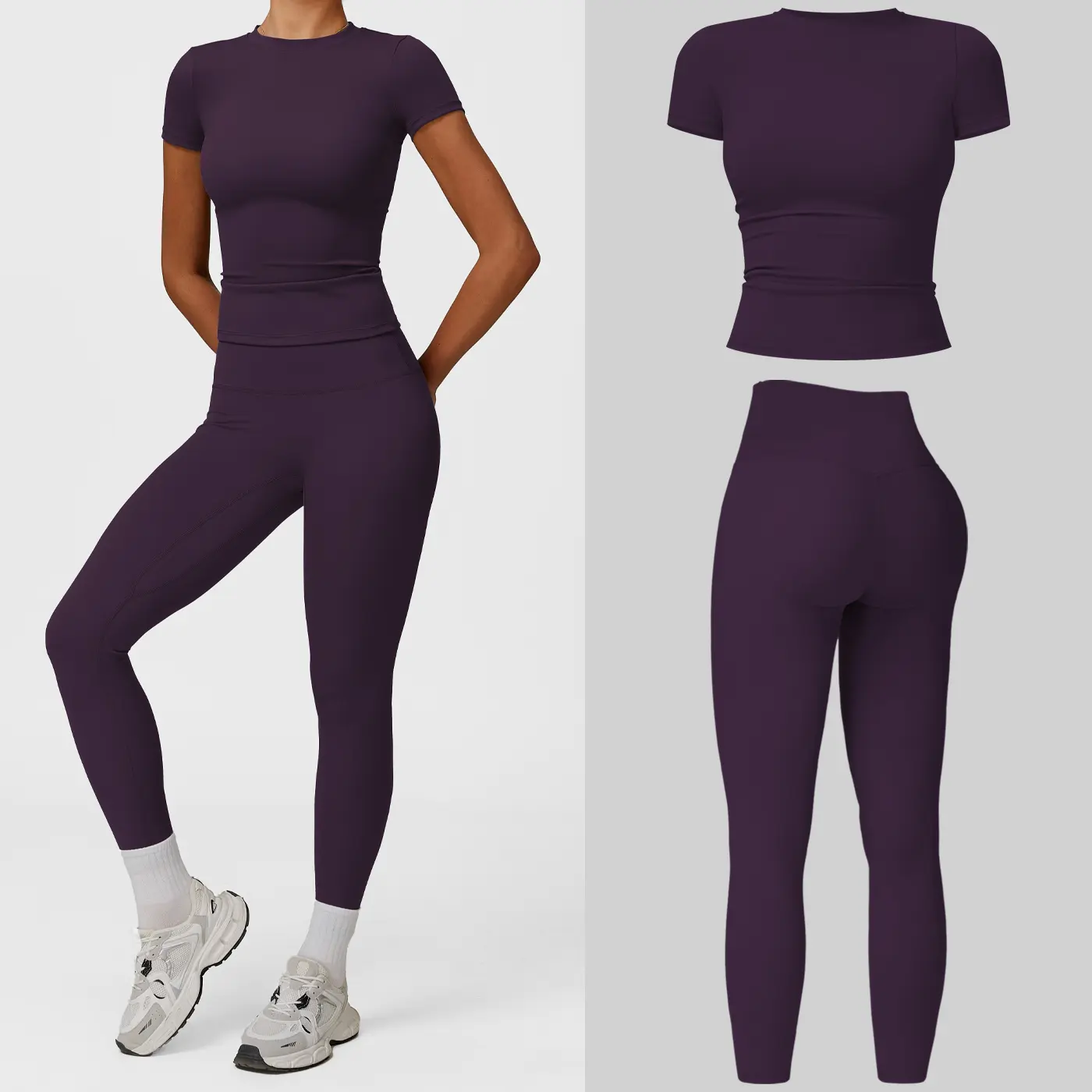 Short Sleeve Set - Purple Sauce